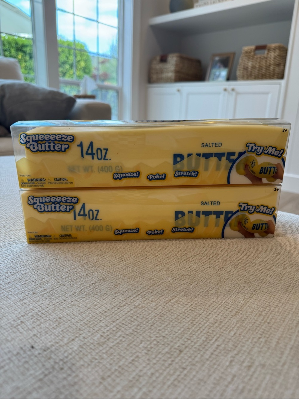 Sunny Days Squeezy Butter Squishy 14 oz 2 Pack - Yellow